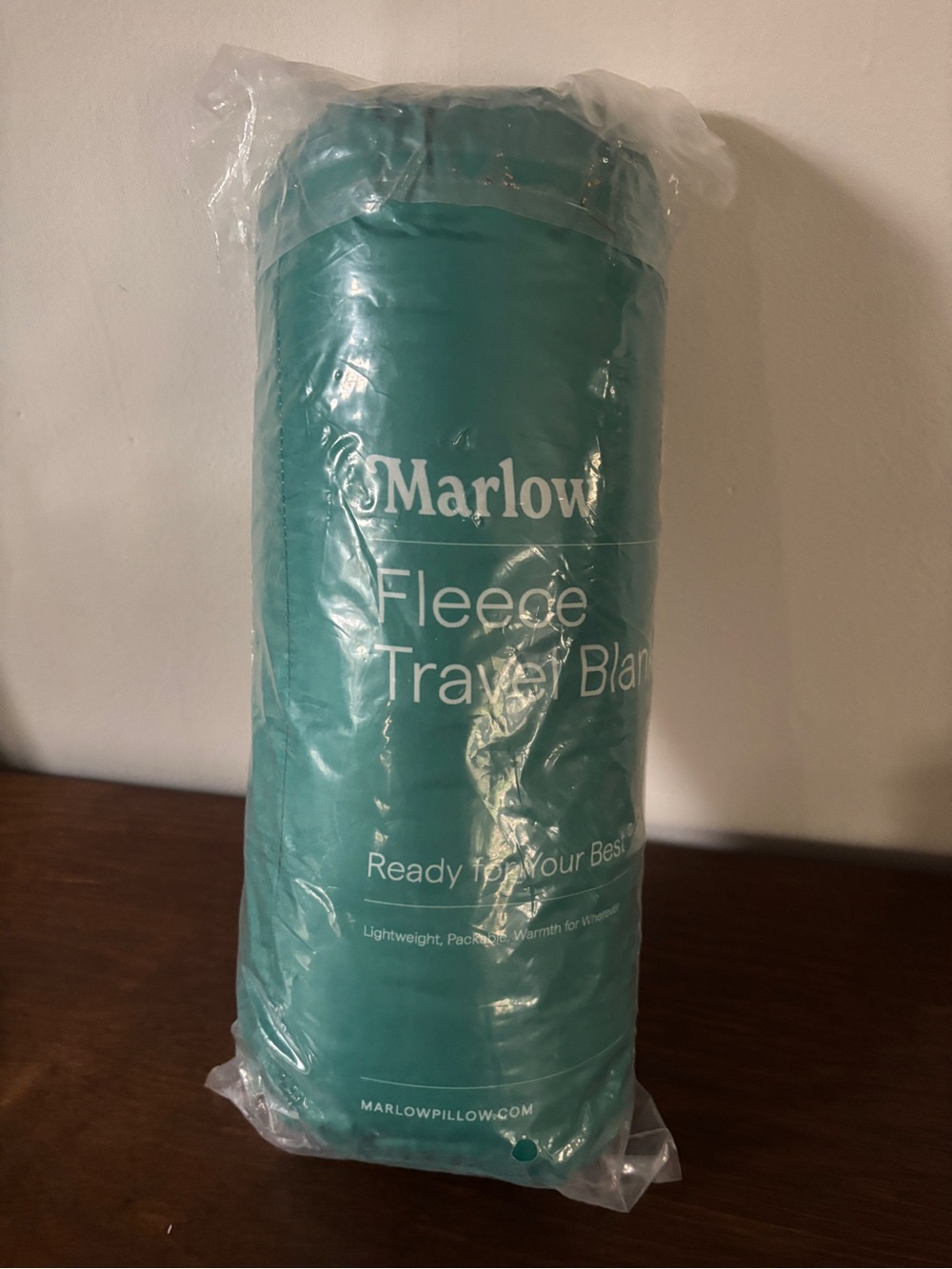 Marlow x Brooklinen Fleece Travel Blanket 38"x52" NWT